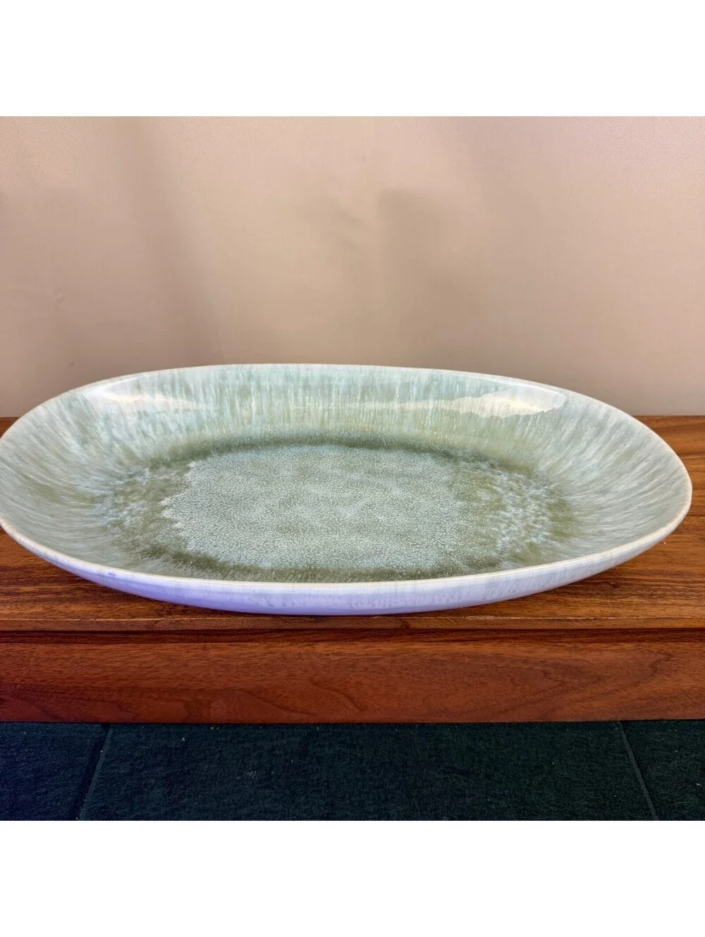 VTG. West Elm Oval Ceramic Serving Platter Made in Portugal